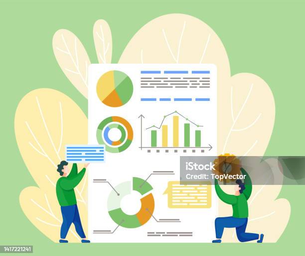 Website Optimization Data Analysis Banner Vector Stock Illustration ...