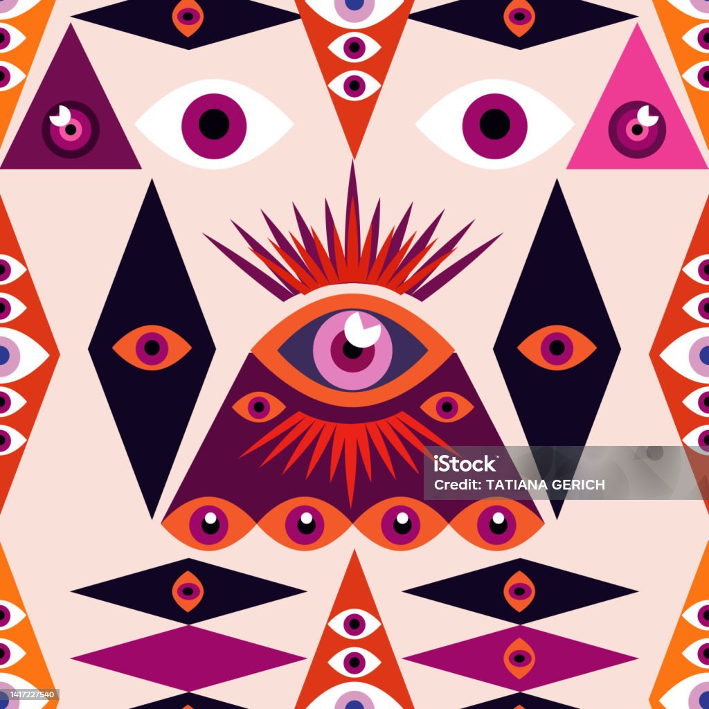 Light Eye Pattern Eye Pattern 39 Stock Illustration - Download Image Now - Evil Eye, Eye ...