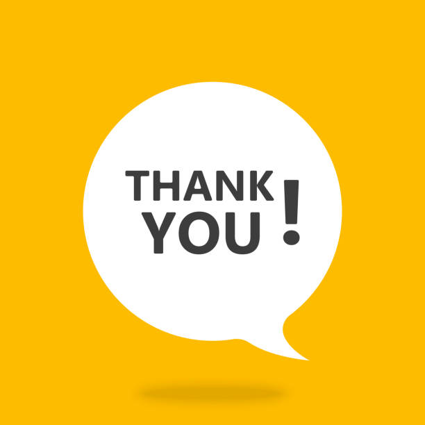 istock Thank you speech bubble banner vector with copy space for business, marketing, flyers, bunners, presentations and posters. illustration 1417227716