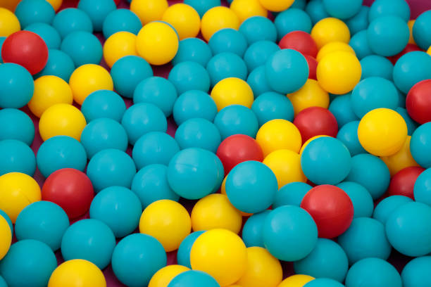 istock Colorful plastic balls at the indoor playground 1417248701