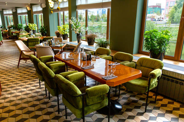 istock Italian restaurant interior in modern style 1417250517