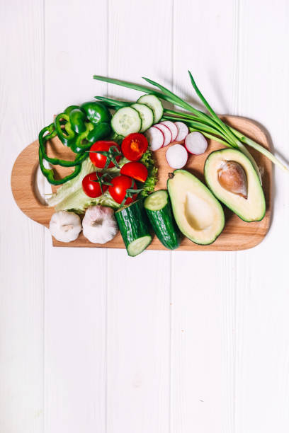 istock Set of vegetables Vegetables on a white background garlic, tomat 1417257339