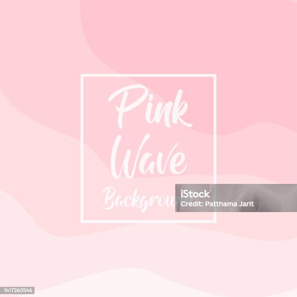 Pink Wave Header Pink Wave Background Design Vector Stock Illustration - Download Image ...