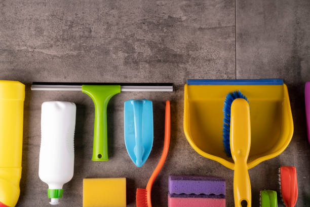 istock House  and office cleaning products. 1417268730
