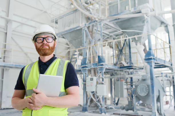 istock Young confident engineer or technician of modern production factory 1417270802
