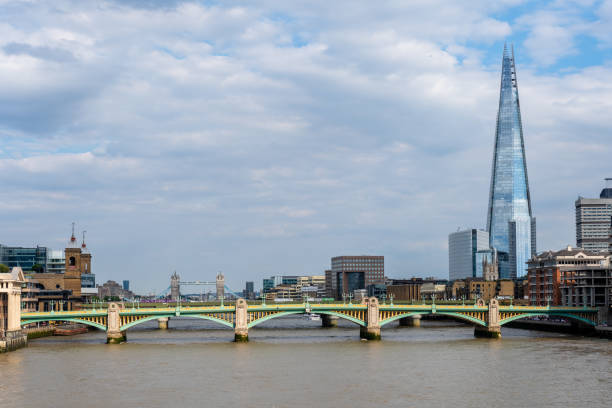 istock London, England: City skyline seen from the Millenium bridge, looking toward Tower Bridge and Southwark Bridge 1417271499