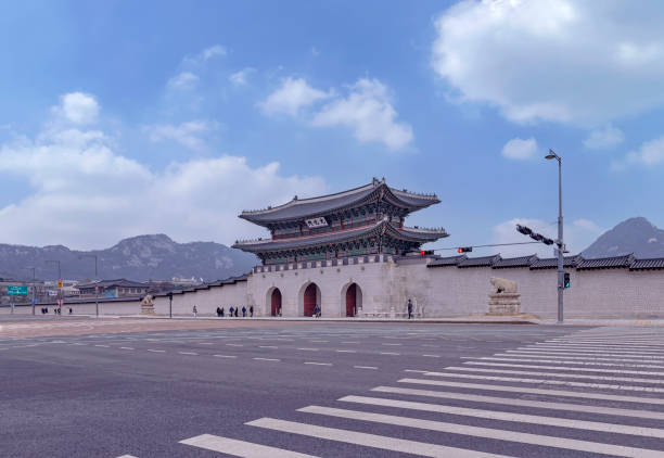 Gyeongbokgung Palace, Seoul, South KoreaDecember 29, 2021Located in Seoul, South Korea, Gyeongbokgung Palace is one of the five palaces in Seoul and is one of the must-visit places when traveling to Korea.Gwanghwamun is the main gate of Gyeongbokgung Palace.