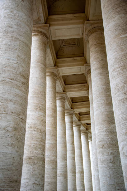 istock Abstract stone pillars surrounding the Vatican 1417289192