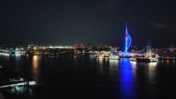 istock Spinnaker tower Portsmouth night 1417289889