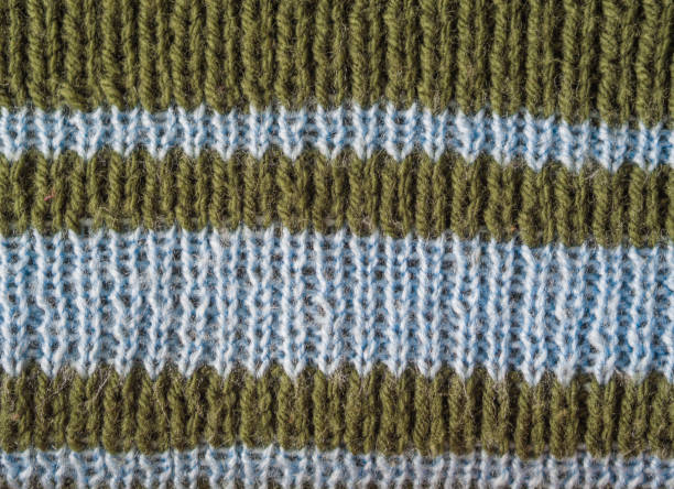 istock olive green wool hand knitted texture with light blue stripes abstract background 1417300606