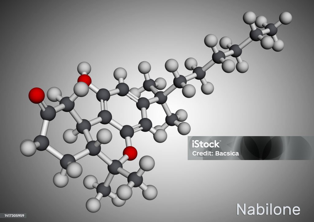 Nabilone Nabilone Molecule It Is Synthetic Cannabinoid Used As Antiemetic Drug ...