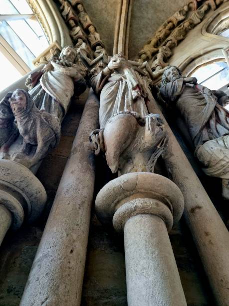 The Lausanne Cathedral was created between 1170 and 1235. The image shows the \