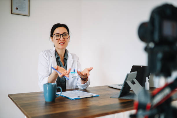 istock doctor in the office doing telemedicine 1417311797