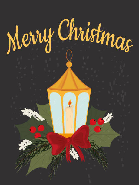 istock Christmas card. Merry Christmas. Christmas candle.
High quality vector illustration. 1417313599