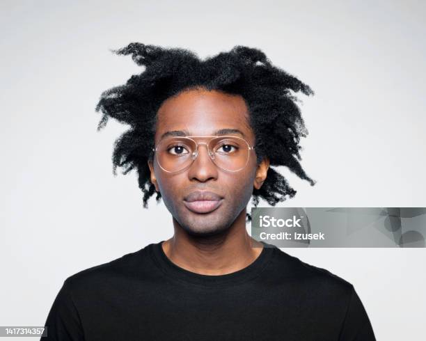 Portrait Of Man In Black Outfit Stock Photo - Download Image Now - African Ethnicity, African-American Ethnicity, Black Color