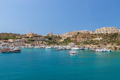 Famous Old Harbor of Valletta, Malta