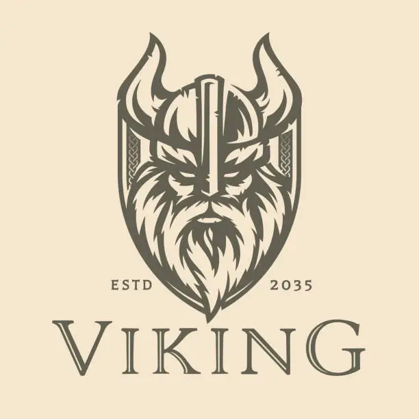 Vector illustration of Norse viking emblem