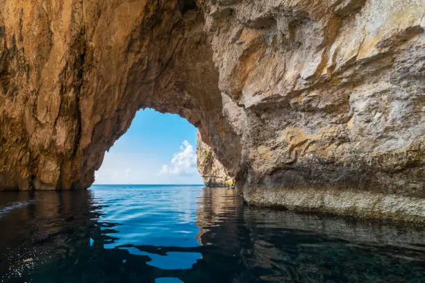 Photo of The Blue Grotto is a complex of sea caves along the Southeastern part of Malta