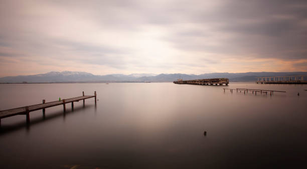 istock A collection of old piers was photographed using the long exposure technique 1417332176