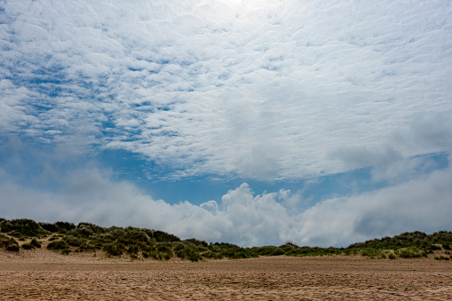 Sand Dunes at Seaton Sluice beach.