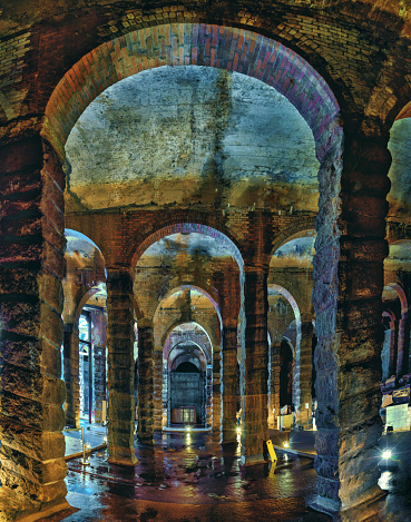 Underground basilica found in Istanbul, Turkey.