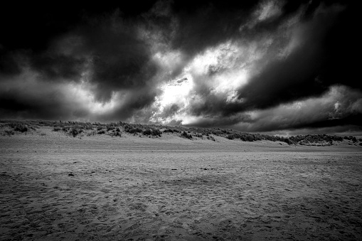 Sand Dunes at Seaton Sluice beach.