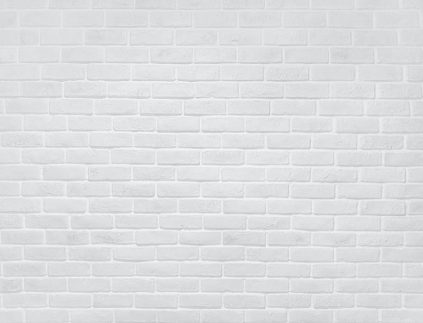 White grudged brick textured wall background