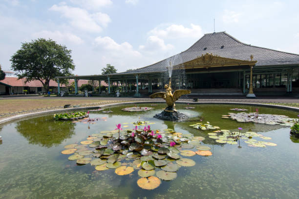 Mangkunegaran Palace Mangkunegaran Palace, also known locally as Pura Mangkunegaran, is located in the center of Surakarta and was built in 1757. This place is still the royal residence. central java province stock pictures, royalty-free photos & images