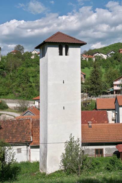 istock Sahat Kula / clock tower of Prozor (Prozor, Prozor-Rama, Bosnia and Herzegovina) 1417342004