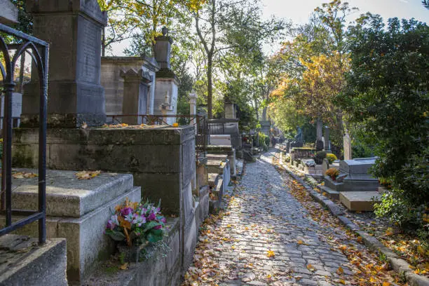 Photo of The Père-Lachaise Cemetery is the largest cemetery in Paris and one of the most famous in the world.