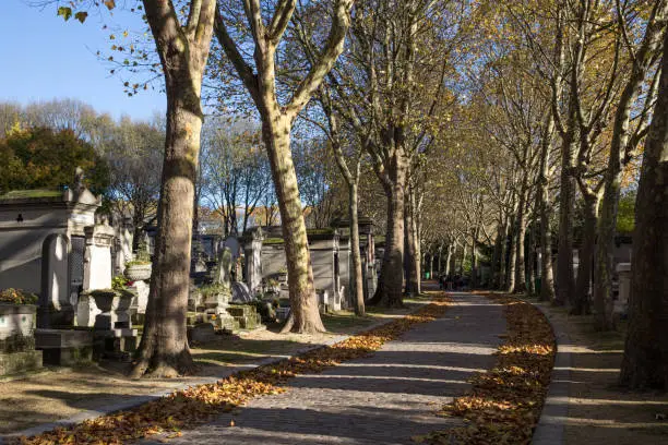 Photo of The Père-Lachaise Cemetery is the largest cemetery in Paris and one of the most famous in the world.