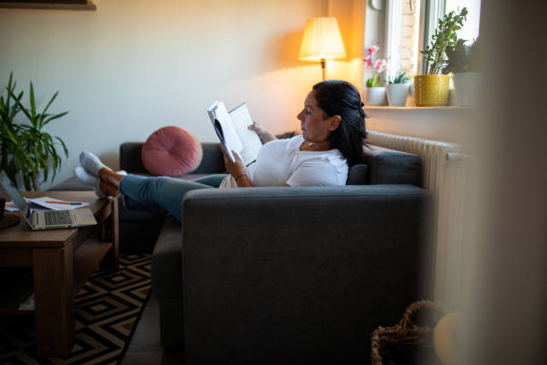 istock Adult woman learning at home 1417348129
