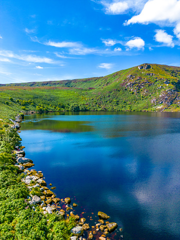 Lough Bray Lower Lake in Wicklow Mountains