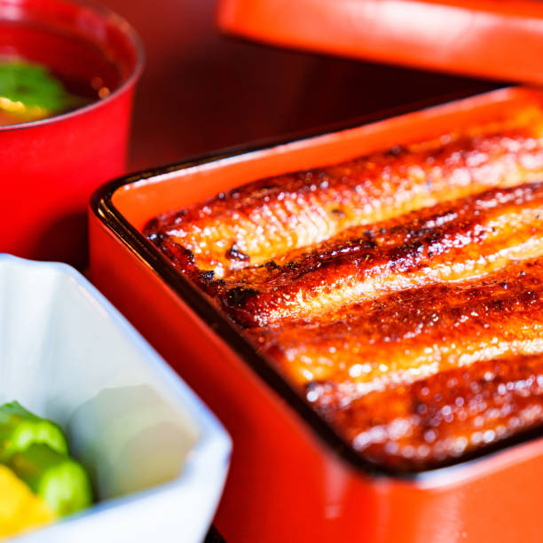 istock Japanese famous gourmet Unagi Ju 1417357376