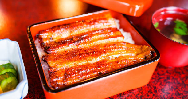 istock Japanese famous gourmet Unagi Ju 1417357392