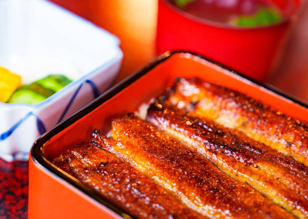 istock Japanese famous gourmet Unagi Ju 1417357397
