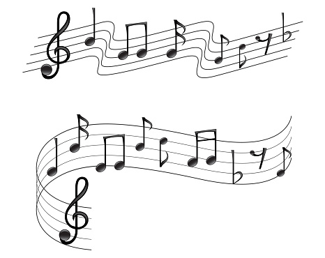 Musical notes design vector