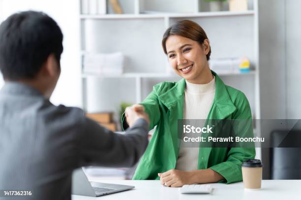 Business People Shaking Hands Finishing Up Meeting Business Hand Shake Concept Stock Photo - Download Image Now
