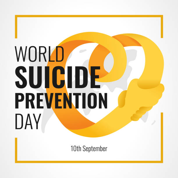 World Suicide Prevention Day Concept 6 World Suicide Prevention Day Concept World Suicide Prevention Day stock illustrations