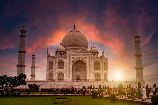 istock Taj Mahal Monument at Sunrise Agra, India 1417377732