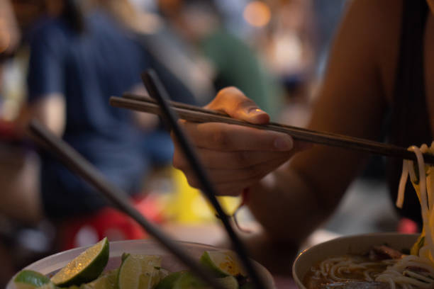 Eating Asian Soup
