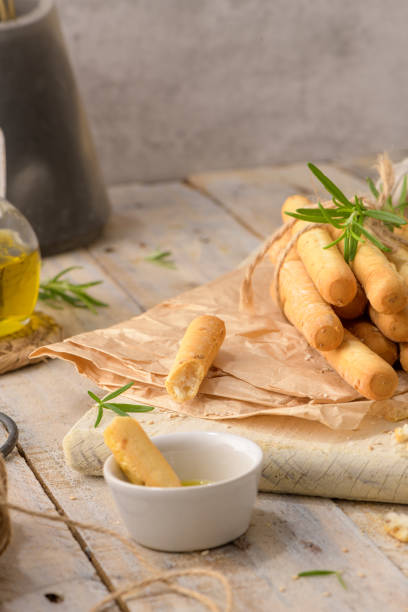 istock Traditional italian breadsticks grissini 1417385772