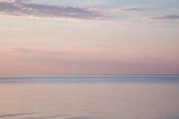 istock Blurred background sea and sky at sunrise. 1417390441