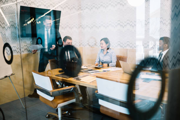 istock Multiracial business coworkers brainstorming at workplace 1417398044