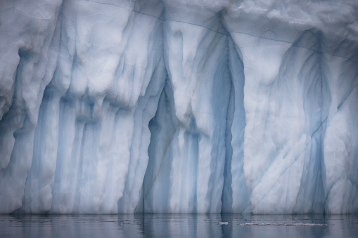 large icebergs floating in the sea in the arctic circle in Ilulissat, Qaasuitsup Municipality, Greenland