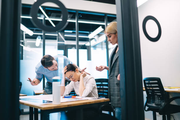 istock Discontented partners confronting in conference room 1417402769
