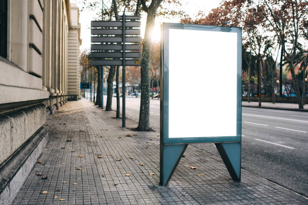 istock Empty poster on city street 1417406792