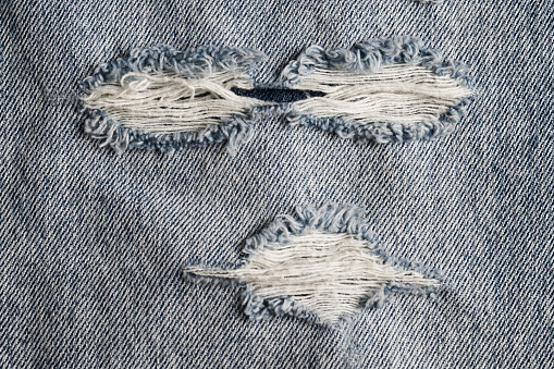 Torn on jeans texture