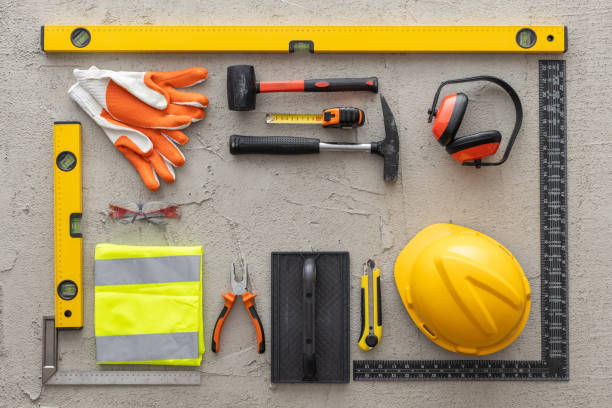 istock construction tools on concrete background copy space stock photo 1417423274