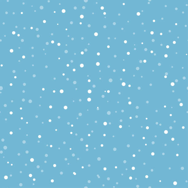 pastellfarbener abstrakter schneehintergrund - pixel perfect seamless pattern - schneeflocken stock-grafiken, -clipart, -cartoons und -symbole